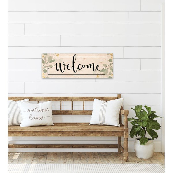 Decorațiune de perete Styler Welcome, 25 x 70 cm-image-1