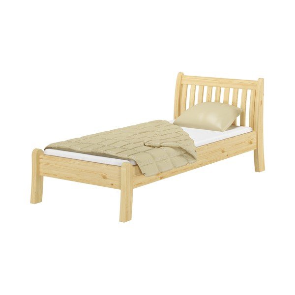 Pat în culoare naturală din lemn de pin 90x200 cm Tonja – Olivia Living