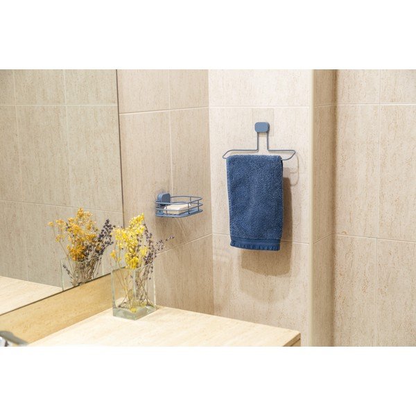 Savonieră albastru-deschis autoadezivă din metal Grena – Compactor-image-4