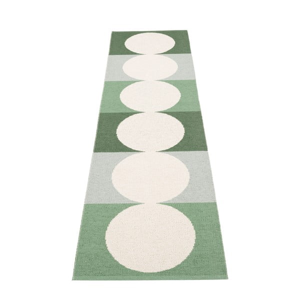Covor tip traversă pentru interior și exterior verde/crem 70x280 cm Otto Herb – Pappelina-image-2