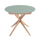 Masă de dining rotundă extensibilă cu blat suplimentar ø 90 cm Jubi – Ragaba