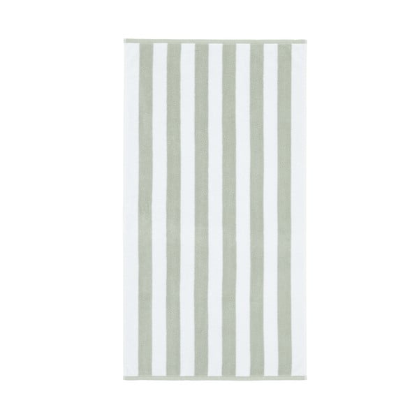 Prosop alb/gri din bumbac 90x140 cm Stripe Jacquard – Bianca