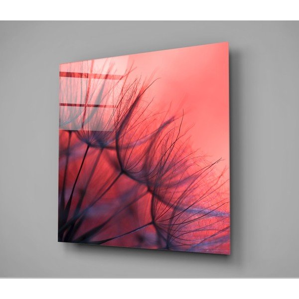 Tablou din sticlă Insigne Red Dandelion, 40 x 40 cm-image-3