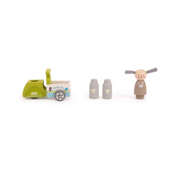 Jucărie din lemn Milk Delivery - Moulin Roty-image-1