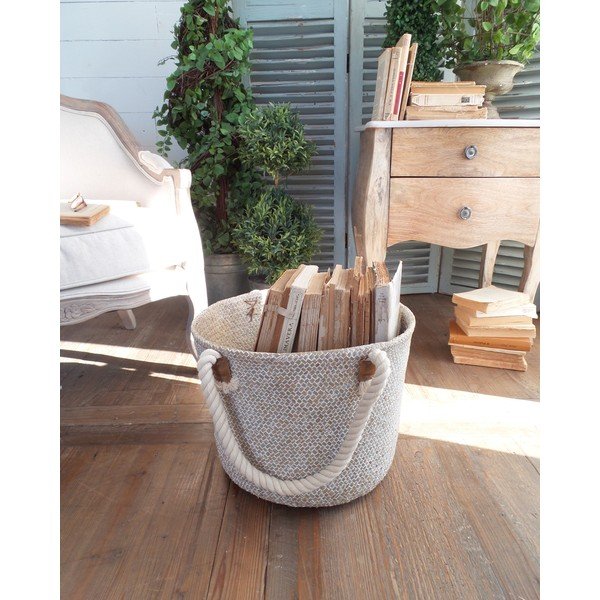   Coș din rattan Orchidea Milano Barth, crem