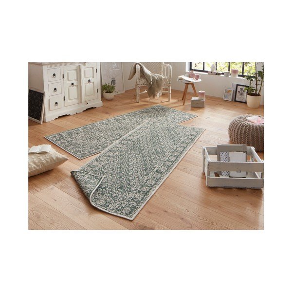 Covor reversibil Bougari Curacao, 80 x 250 cm, gri - verde -image-4