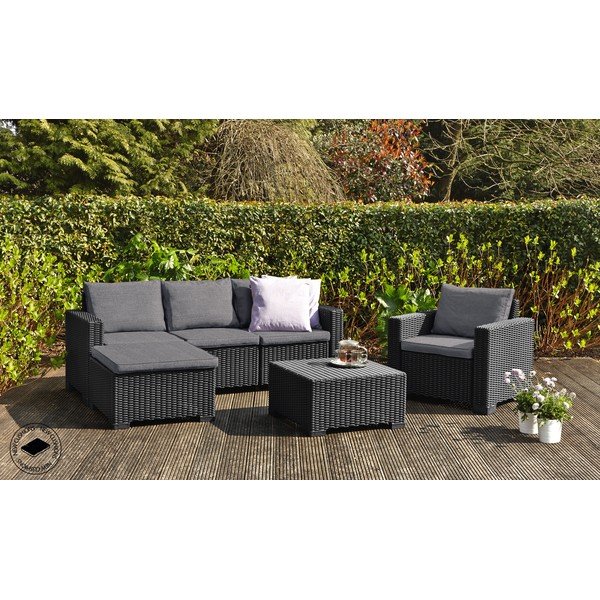 Set mobilier de grădină Keter Moorea, gri-image-1