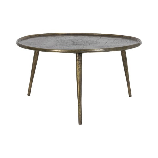 Măsuță de cafea în culoarea bronz rotundă din metal ø 67,5 cm Babina – Light & Living-image-2