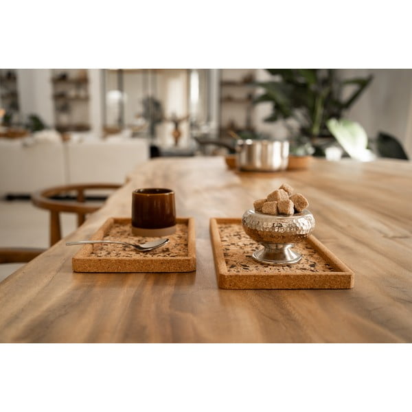 Tavă din plută 14.5x28 cm Querco – ZicZac-image-1