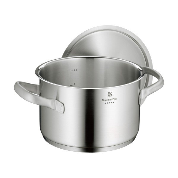 Oală din oțel inoxidabil cu capac WMF Cromargan® Gourmet Plus, ⌀ 20 cm-image-4