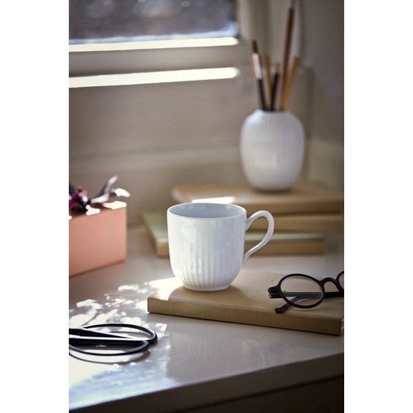 Cană albă din porțelan 250 ml Hammershøi – Kähler Design-image-1