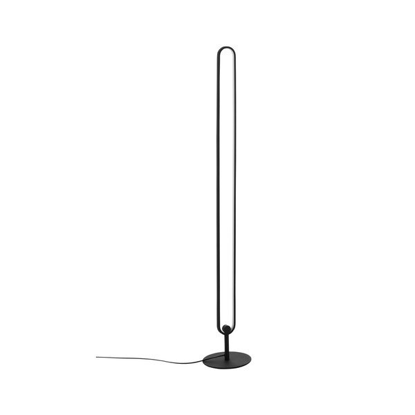 Lampadar negru mat LED cu intensitate reglabilă din metal (înălțime 130 cm) Loop – Ellos Home