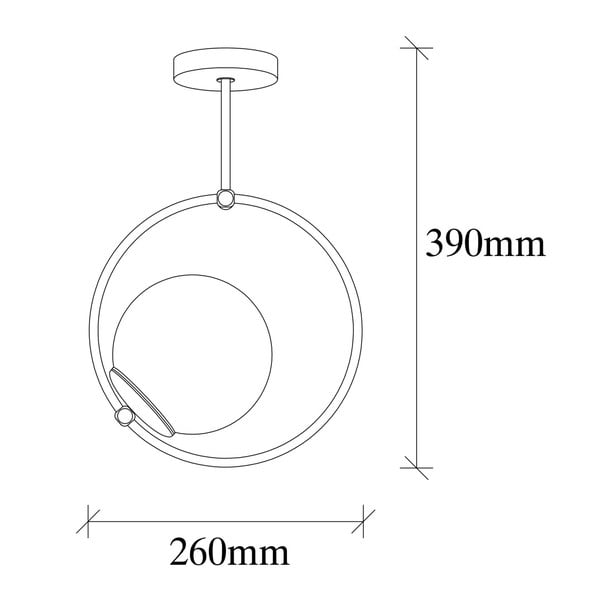 Lustră neagră cu abajur din sticlă Chandelier – Opviq lights-image-3