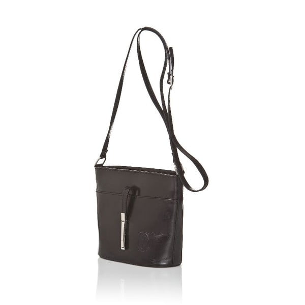 Geantă din piele Markese Severina, negru-image-2