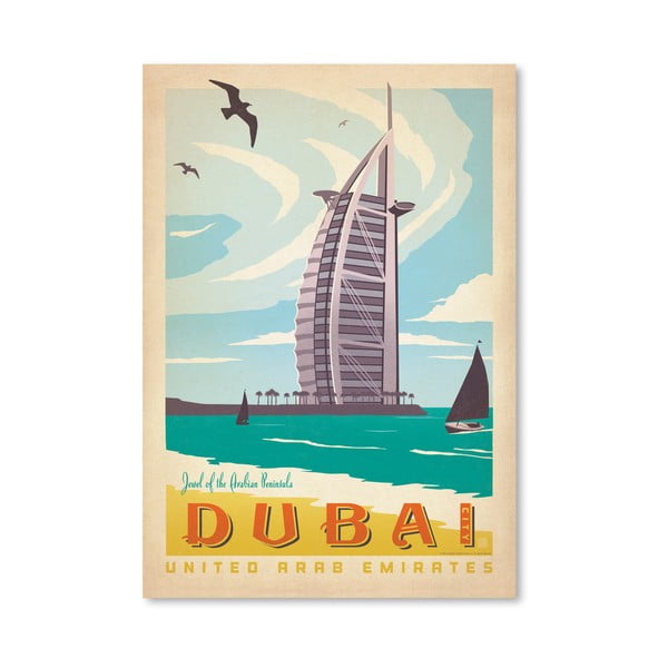 Poster Americanflat Dubai, 42 x 30 cm