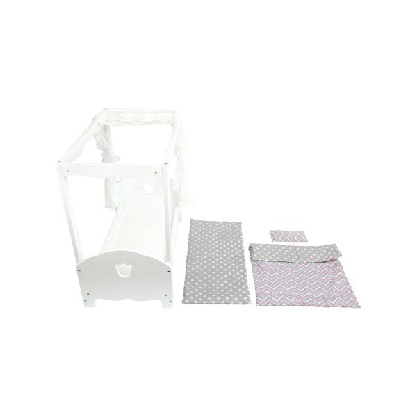 Pătuț pentru casa de păpuși Legler Canopy Bed-image-4