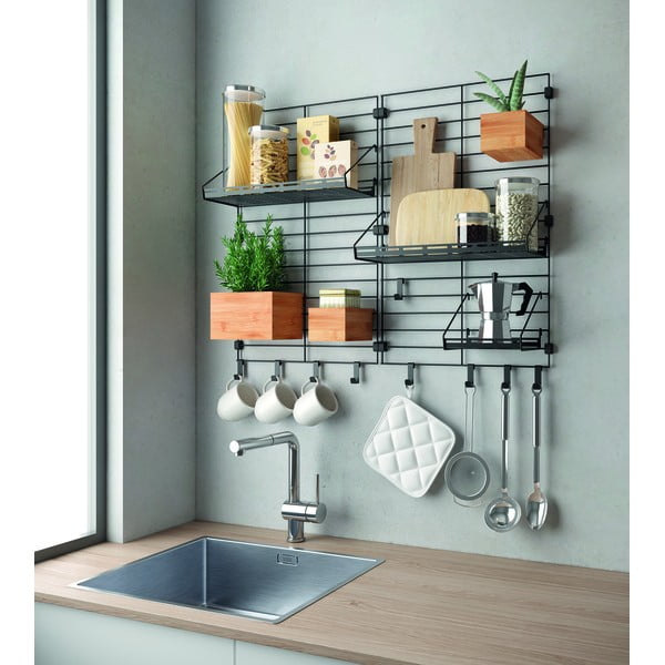 Componentă - cutie de depozitare în culoare naturală din bambus 10x15 cm Mural – Metaltex-image-3