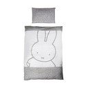Lenjerie de pat pentru copii din bumbac pentru pătuț 100x135 cm Miffy – Roba