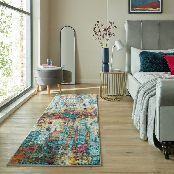 Covor tip traversă țesut manual 66x230 cm Spectrum Abstraction – Flair Rugs-image-1