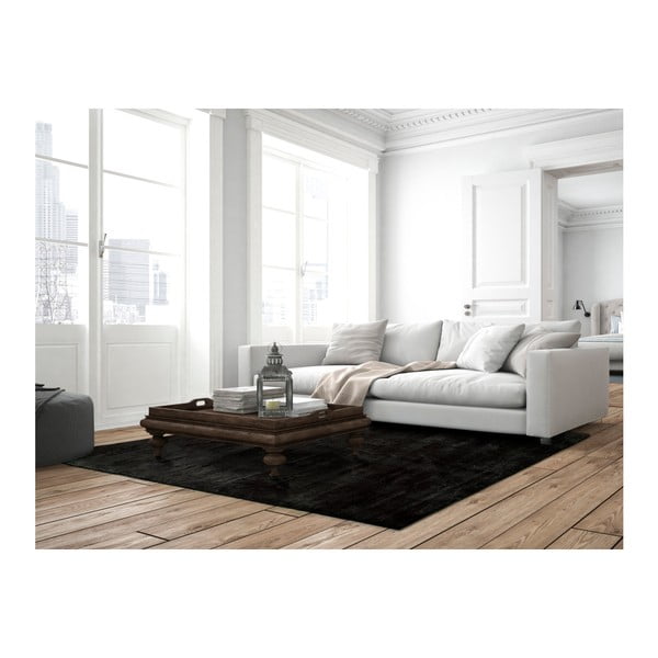 Covor Universal Unic Liso Negro, 65 x 120 cm, negru-image-2