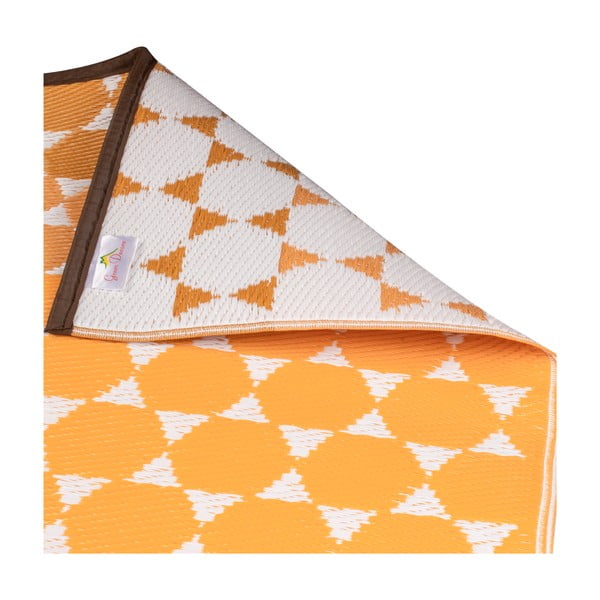 Covor pentru exterior Green Decore Hexagon, 90 x 150 cm, portocaliu-image-4