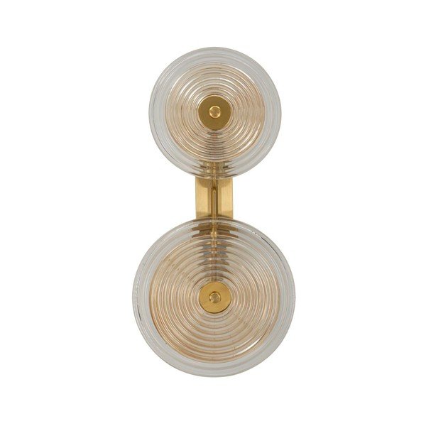 Aplică de perete aurie din sticlă Venice – Mauro Ferretti