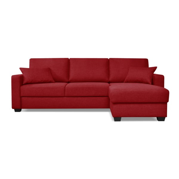 Canapea extensibilă cu șezlong Cosmopolitan design Milano, roșu