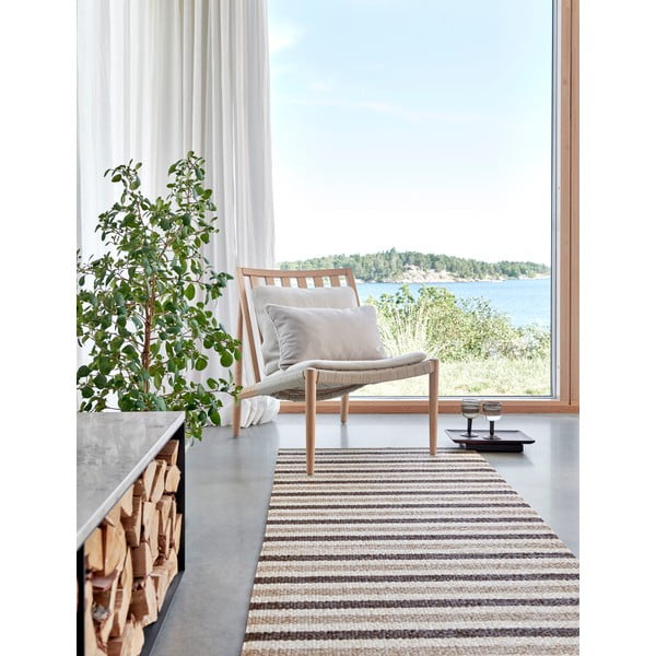 Covor tip traversă pentru interior și exterior bej 70x240 cm Teo Brown – Pappelina-image-2