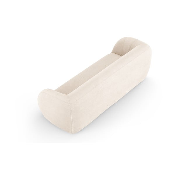 Canapea crem cu tapițerie din stofă bouclé 230 cm Essen – Cosmopolitan Design-image-3