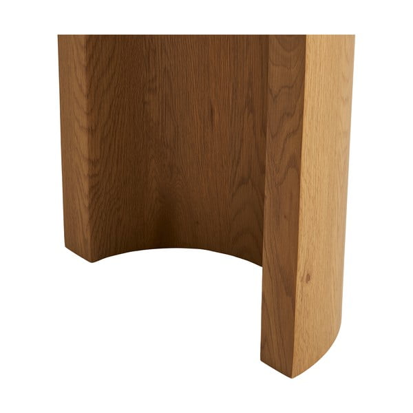 Masă consolă în culoare naturală cu aspect de lemn de stejar 38x114 cm Bibione – House Nordic-image-3