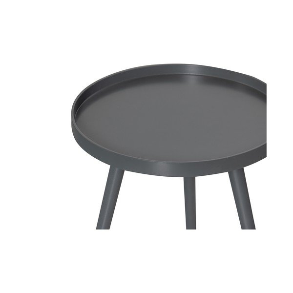 Măsuță de cafea / auxiliară WOOOD Sasha, ø 41 cm, gri închis-image-3