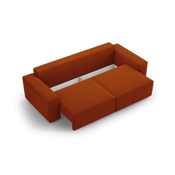 Canapea cărămizie extensibilă 247 cm Jodie – Micadoni Home-image-3