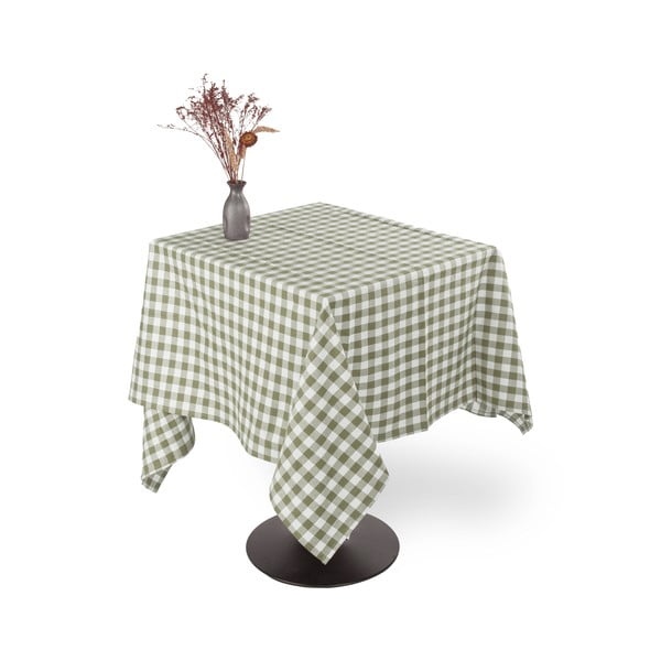 Față de masă din bumbac 150x150 cm Gingham – Tiseco Home Studio-image-3