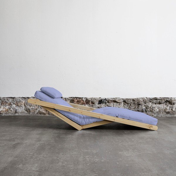 Șezlong extensibil Karup Figo Raw/Blue Breeze-image-2