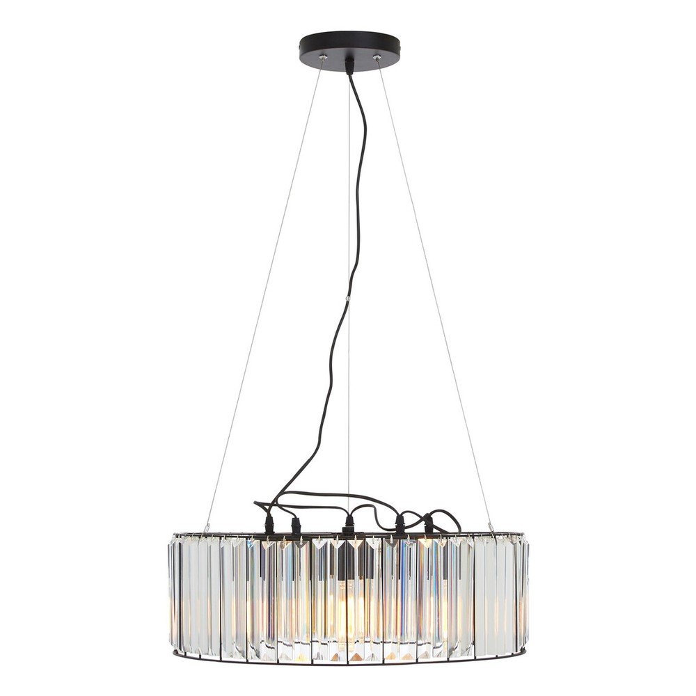 Lustră cu abajur din sticlă ø 50 cm Akiko – Premier Housewares