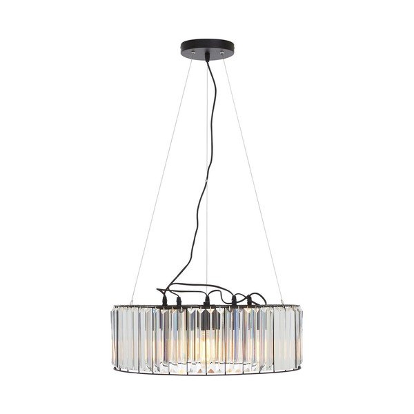 Lustră cu abajur din sticlă ø 50 cm Akiko – Premier Housewares
