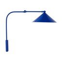 Aplică de perete albastră din metal cu alimentare la priză Kasa – OYOY Living Design