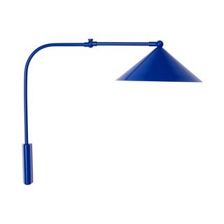 Aplică de perete albastră din metal cu alimentare la priză Kasa – OYOY Living Design