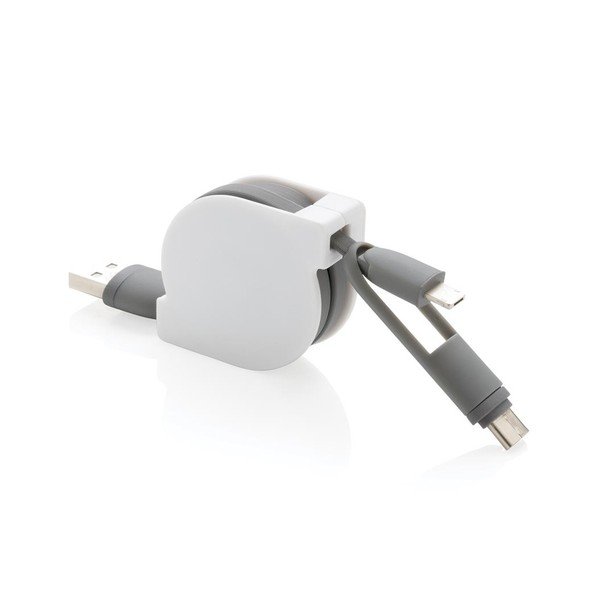 Cablu încărcare USB retractabil XD Collection 3-in 1