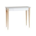 Birou Ragaba Mimo, lungime 85 cm, alb