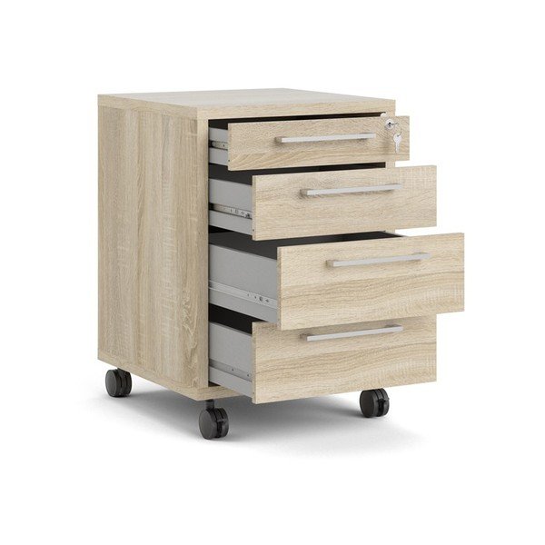 Dulap cu  aspect de lemn de stejar cu încuietoare 48x68 cm Prima – Tvilum-image-2