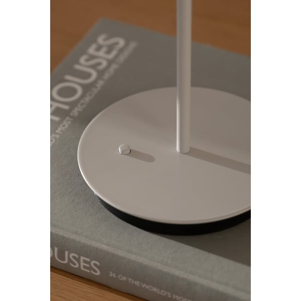 Veioză gri deschis LED din metal cu abajur din metal (înălțime 31 cm) Asteria Move – UMAGE-image-4