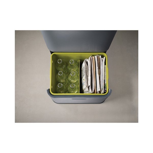 Coș deșeuri reciclabile Joseph Joseph IntelligentWaste Totem 48, gri-image-3