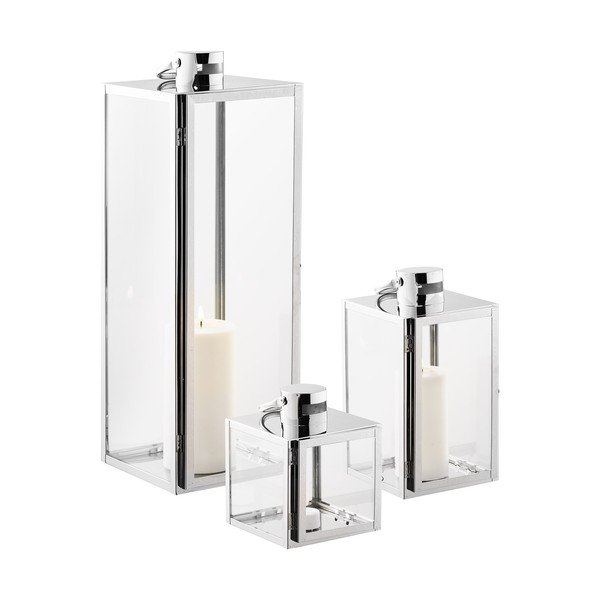 Felinar 3 buc. din sticlă (înălțime 60 cm) Pota – House Nordic-image-3