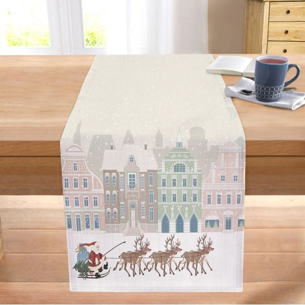 Napron de masă 45x140 cm  cu model de Crăciun – Mila Home-image-1