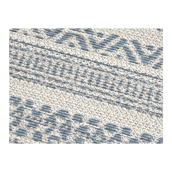 Covor potrivit pentru exterior Elle Decoration Bloom Torcy, 200 x 290 cm, crem deschis - albastru-image-4