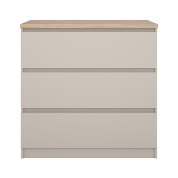 Comodă crem 77x76x50 cm Naia – Tvilum-image-2