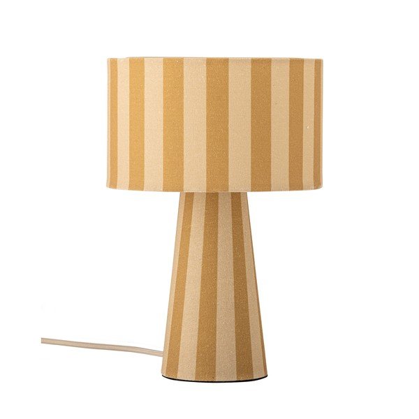 Veioză galbenă din material textil cu abajur textil (înălțime 30 cm) Emmie – Bloomingville