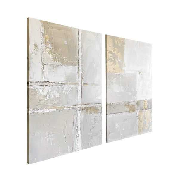 Set de tablouri cu detalii pictate manual 2 buc. 50x70 cm Sail – Styler-image-3