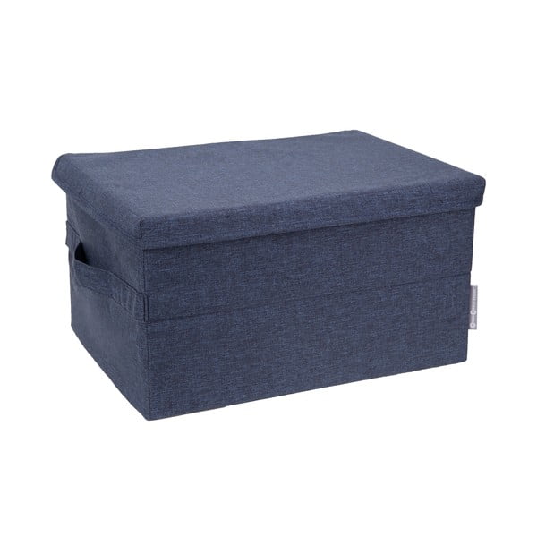 Cutie de depozitare albastră din material textil cu capac 40x30x22 cm Soft Storage – Bigso